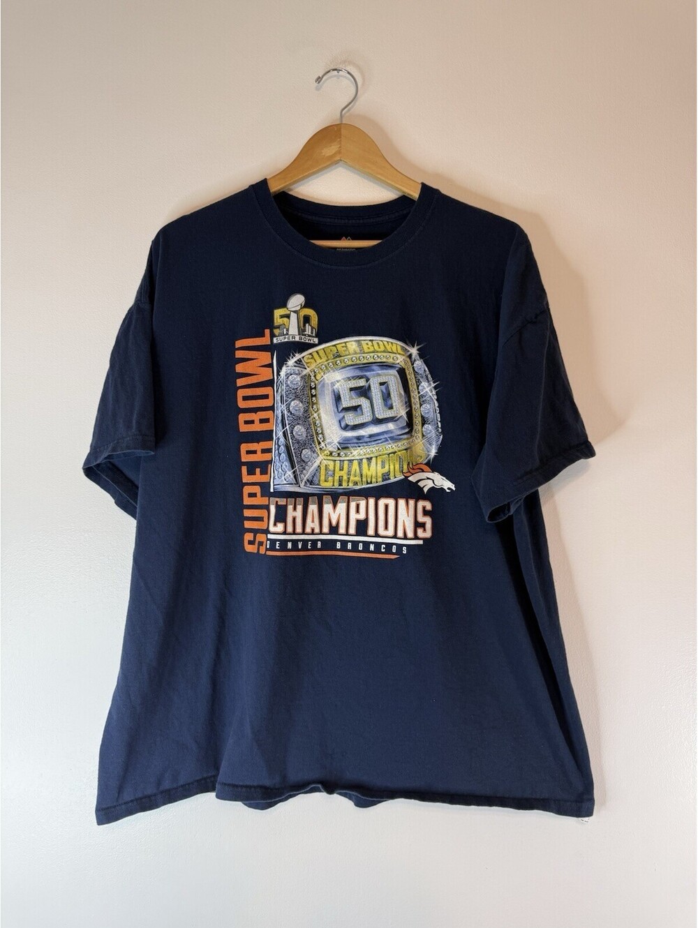 Denver Broncos Super Bowl 50 Champions T-Shirt XXL